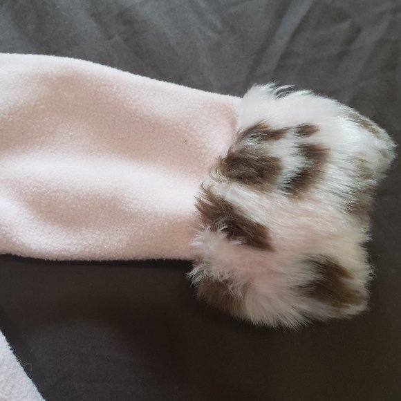 Fancy Pea Coat Sweater Cheetah Print Fur Collar & Cuffs NWOT Good Lad - Picture 4 of 4